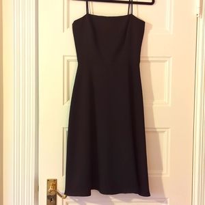 Black spaghetti strap Laundry midi dress, size 6